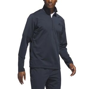 adidas Men's Navy Quarter-Zip Pullover Hoodie